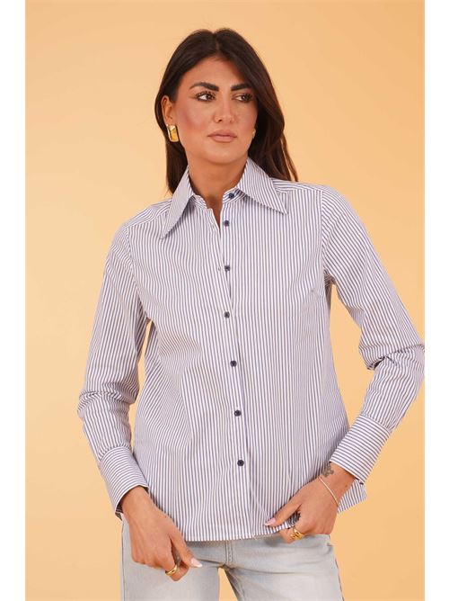 Camicia in cotone elastico The First | DOLCE 478BLU